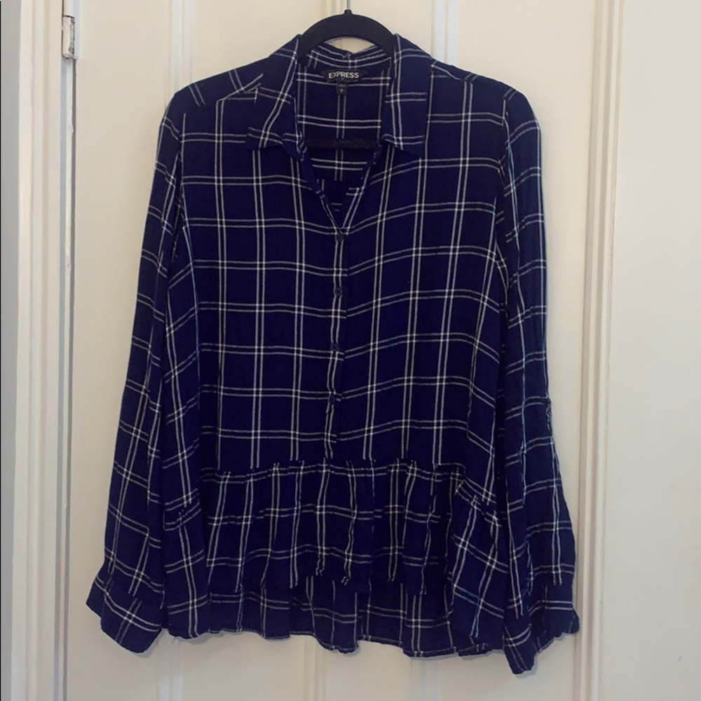 Express Plaid Flannel top - L
